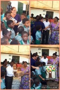 First Lady van Ghana brengt bezoek aan Hanukkah