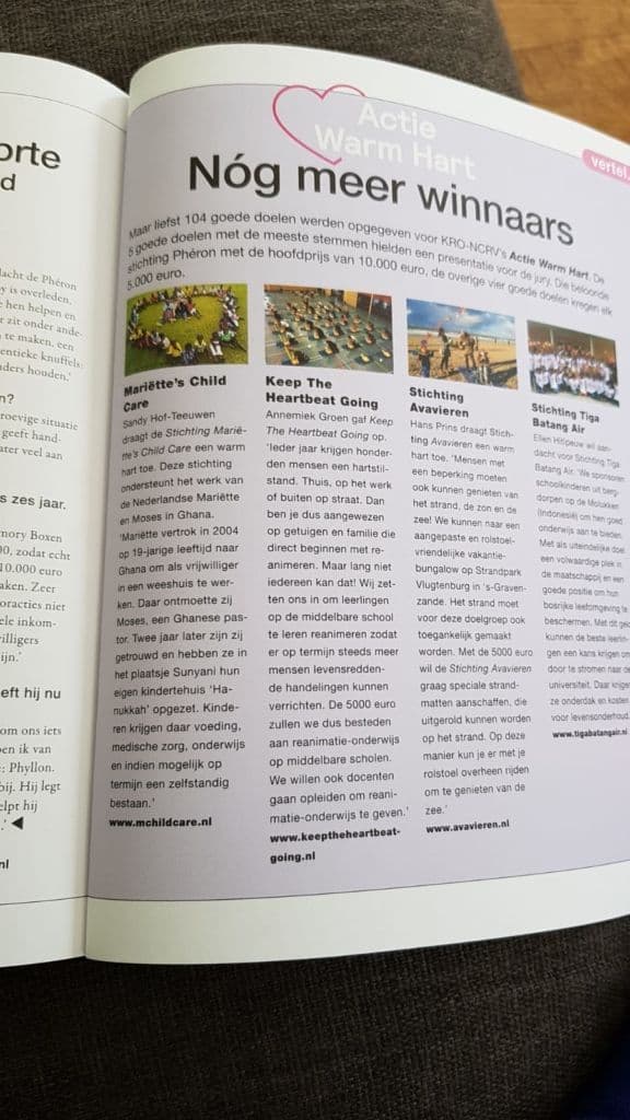 In magazine Vertel van KRO-NCRV